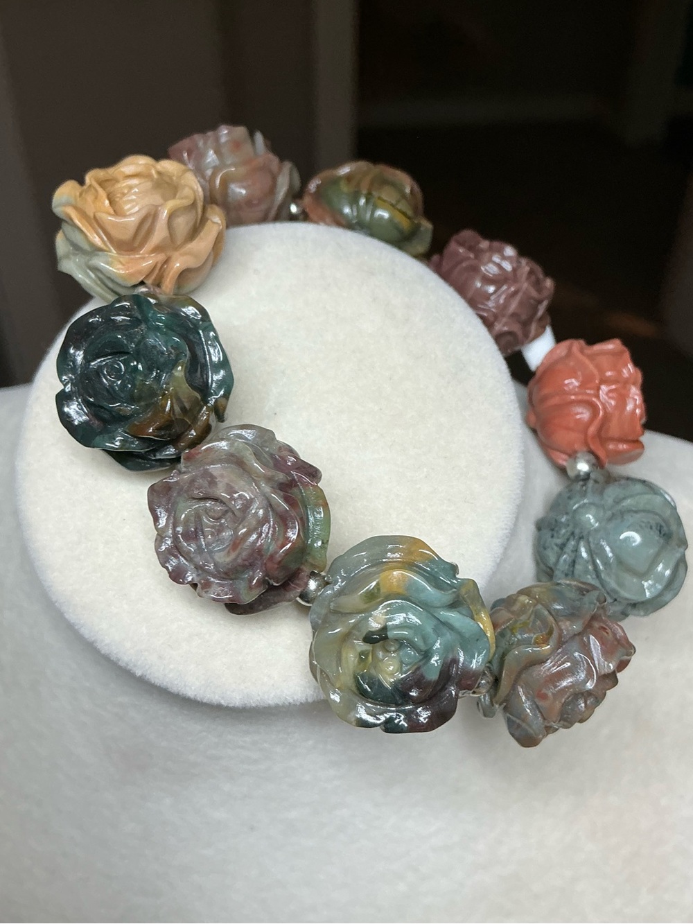 Alashan Flowers with Silver Spacer